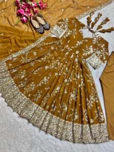 Ropa india y pakistaní Faux Georgette Anarkali Kurta - Product Image 2