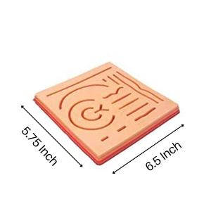 Tampon de pratique de suture ultime en silicone idéal pour les étudiants Maîtrisez les techniques de couture de précision par Raw To Fine - Product Image 1