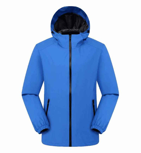Veste coupe-vent imperméable personnalisée pour homme, veste de pluie à capuche multi-panneaux avec fermeture éclair, randonnée en plein air, camping, légère - Product Image 3