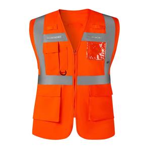 Gilet haute visibilité pour homme de haute qualité anti-rides, dernière mode, léger, respirant, vente chaude, gilet haute visibilité avec prix ajustable - Product Image 3