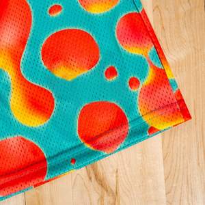 Short de sport d'été en maille personnalisé pour hommes Short de basket-ball à motif solide avec sublimation - Product Image 6