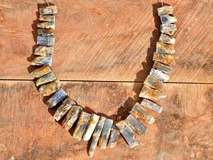 Perles de Kyanite Bleues Naturelles Collier à Lame Brute et Rugueuse Kyanite Superposition Boho Collier Plaque de Cristal de Guérison Pierres Précieuses Lâches - Product Image 5