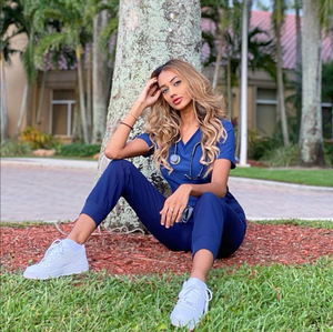 Venta caliente Cherokee Women's Hospital Scrubs Conjuntos de uniformes médicos Scrubs Uniformes para enfermeras Óptimo para hospitales - Product Image 5