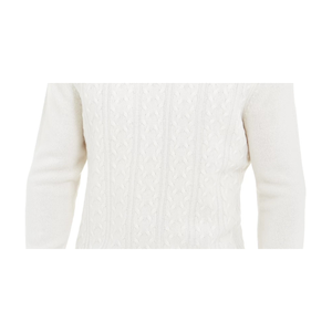 Maglione a Collo Alto in Cashmere Premium Testurizzato da Uomo Tasso Elba, Beige, Mezza Manica, Stagione Autunnale, Logo Stampato, ODM, Taglia Piccola - Product Image 3