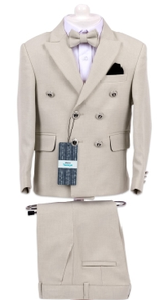 Conjunto de Traje Formal para Niños, Chaqueta Blazer, Pantalones, Camisa, Corbata de Moño, 13-16 Años - Product Image 2