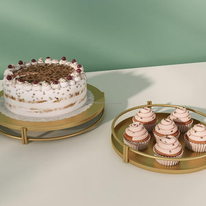 Three Tier <b>Iron</b> Round Cake Stand With Multiple Customized Finishing For Home Decor And Birthday Serving Decoration - Product Image 5