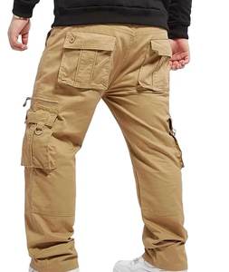 Pantalon tactique élastique et décontracté pour hommes, 100% coton, cargo droit multi-poches, respirant pour l'extérieur, coupe légère et ample - Product Image 2