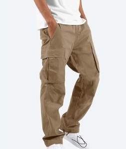 Logotipo personalizado de la marca Ropa al aire libre Pantalones Cargo Hombres Pantalones de hombre personalizados de alta calidad Antiarrugas Liso teñido Impreso - Product Image 4