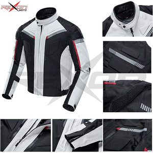 เสื้อแจ็คเก็ตมอเตอร์ไซค์ฤดูหนาวสั่งทำคุณภาพสูง พร้อมปกตั้ง  วัสดุหนัง  แห้งเร็ว ระบายอากาศได้ดี - Product Image 4