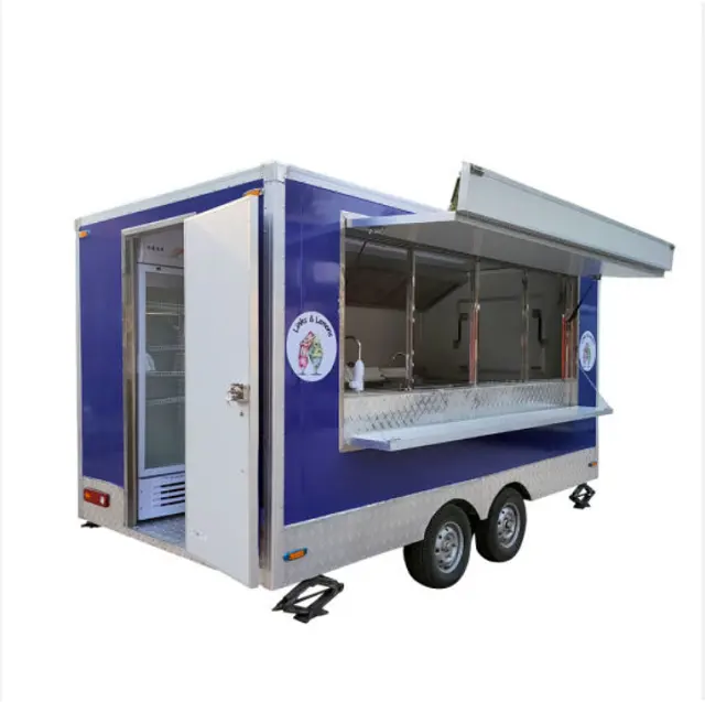 Camions de nourriture mobiles de haute qualité à vendre Van Food Trailer Pizza Truck à bas prix