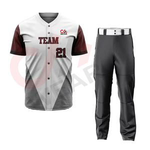 Maillots de baseball personnalisés de la meilleure qualité, vêtements de sport respirants, uniformes de baseball/softball à bas prix avec un nouveau design. - Product Image 4