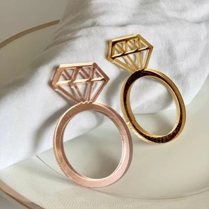 Elegante anillo de servilleta con diseño de diamante, decoración de mesa de lujo, perfecto para bodas, fiestas, comedor en casa y eventos especiales - Product Image 2