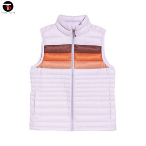 Gilet d'hiver personnalisé de haute qualité pour femmes avec col haut en coton respirant coupe-vent et gilet à logo pour temps froid - Product Image 5