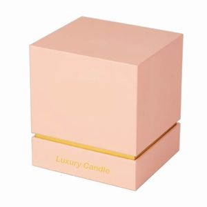 Sang Trọng Biểu Tượng Tùy Chỉnh Vuông Cứng Nhắc Tông Với Nắp Và Rỗng Oz Quà Tặng Giấy Mỹ Phẩm Nến Jar Hộp Quà Tặng Bao Bì Nến Hộp - Product Image 5