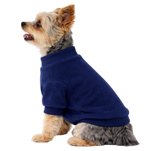 Sudadera de Forro Polar Azul Marino para Perro, Ligera, Cálida, Suave y Cómoda, Ropa de Invierno para Perros Pequeños - Product Image 3