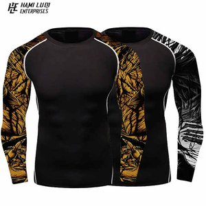 Vente en gros 2025 personnalisé MMA Rash Guard personnalisé Sublimation imprimé Bjj Rash Guard haute qualité combat entraînement Rash Guard - Product Image 4