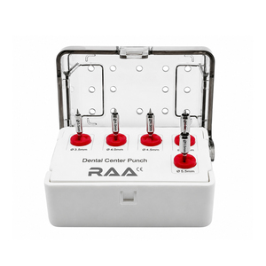 R.A.A.INTERNATIONAL Implant Rotary Center Tissue <b>Punch</b> 5-Piece <b>Set</b> with Plastic Holder Model RAA-138 CE Certified Class I - Product Image 1