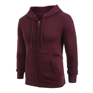 Ventes en gros de sweats à capuche à fermeture éclair personnalisés avec logo hip-hop, sweats à capuche surdimensionnés pour hommes, sweats d'hiver, 100% coton mélangé - Product Image 2