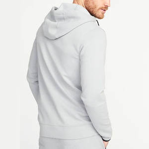 Sweat à capuche zippé décontracté pour homme, en molleton de coton, doux, chaud, coupe ample, fermeture éclair intégrale, logo personnalisé, OEM, ODM, marque privée, en gros - Product Image 2
