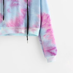 เสื้อฮู้ดดี้ผู้หญิงสไตล์วินเทจย้อมสีแบบ Acid Wash ขายตรงจากโรงงาน รับสกรีนโลโก้ ปัก ปักเลื่อม ผ้าแคนวาส ผ้าฝ้ายย้อมสีพื้น - Product Image 5