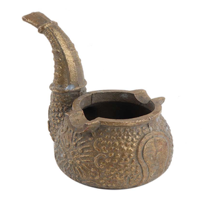 Cenicero de diseño de tortuga de latón macizo elegante, el último precio de fábrica al por mayor en la India para cenizas de cigarrillos y cigarros - Product Image 4