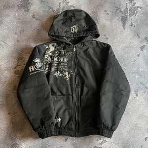 Sudadera con capucha Vintage estampada y bordada para hombre, sudadera con cremallera personalizada, productos de tendencia de 500GSM, recién llegados 2025 - Product Image 1