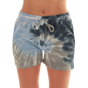 Shorts décontractés pour femmes en coton de qualité supérieure, taille confortable, fermeture élastique à la taille, tissu en coton français, sur demande du client - Product Image 1