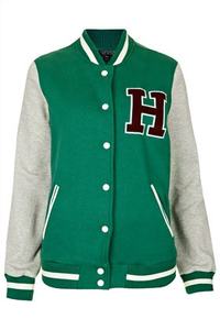 Chaqueta Varsity Formal de Alta Calidad y a la Moda con Cuello Alto y Logotipo Frontal Impermeable - Product Image 5