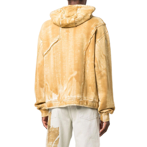 Sweat à capuche personnalisé épais et oversize pour homme, style vintage délavé à l'acide, streetwear, avec poche effet usé, en polaire unie, vierge, hiver - Product Image 2