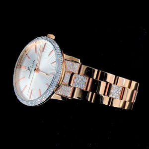 Montre-bracelet unisexe de luxe tendance hip-hop, diamant moissanite, clarté VVS, mouvement mécanique, verre, or blanc, acier inoxydable - Product Image 4