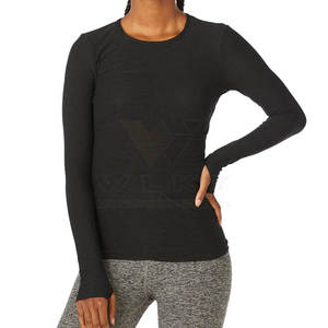 2023 High Quality Seamless Workout Yoga Suit for <b>Women</b> <b>Long</b> Sleeves Yoga <b>Shirts</b> - Product Image 1