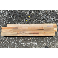 Paneles de Pared de Madera de Teca 3D Modernos PANGESTU, Diseño Geométrico, Insonorizantes, para Villas, Comercios y Entretenimiento en Indonesia