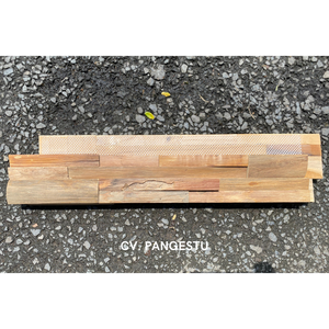Paneles de Pared 3D Modernos de Madera PANGESTU, Diseño Geométrico, Insonorizantes, de Madera de Teca de Indonesia, para Entretenimiento en el Hogar - Product Image 5
