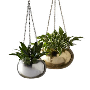 Maceta colgante de hierro de metal circular ecológica hecha a mano, marco de 10 pulgadas para decoración de jardín y hogar al aire libre - Product Image 6