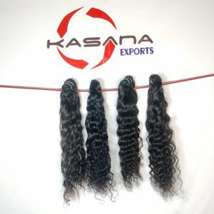 100% Remy fabricant vierge cuticule aligné faisceaux temple indien extensions de cheveux humains naturels - Product Image 3