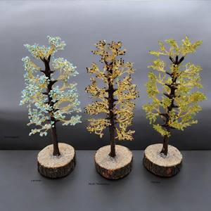 Pierre précieuse naturelle de qualité supérieure 1000 puces de cristal perles sculptées arbre d'agate pour la guérison décoration de la maison Feng shui en vrac - Product Image 3