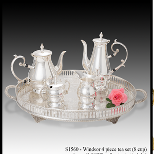 ชุดน้ำชาของขวัญแต่งงานชุดเครื่องเงินสเตอร์ลิงสำหรับใช้ในบ้านโรงแรม - Product Image 2