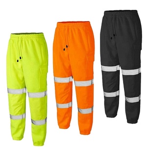 Hi vis-pantalones de seguridad para correr, ropa de trabajo ajustada, de lana supergruesa, para el sudor - Product Image 1