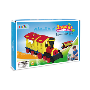 Tren de Juguete Colorido 3D, Rompecabezas de EVA para Niños de 2 a 4 Años, Juego Educativo de Ensamblaje de Vehículos, Diseño Móvil, Unisex, No Tóxico - Product Image 4