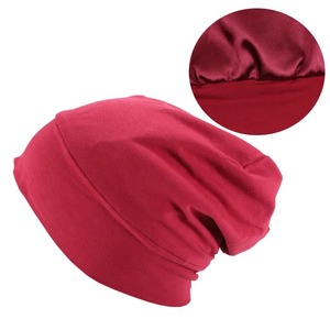 Gorro de Dormir para Mujer, Gorro de Bambú y Algodón Elástico, Gorro de Satén para Hombre, Gorro de Seda para Dormir - Product Image 4
