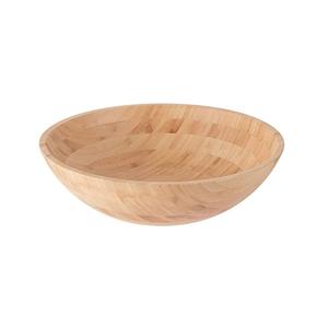 Ensaladera de madera de lujo para restaurante, cuenco de ensalada de forma redonda de gran tamaño con artesanía natural - Product Image 1