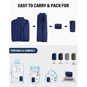 Custom Factory Oversize Outdoor Puffer <b>Jacket</b> For Men Waterproof Windproof Hooded Winter Wear Men's <b>Jackets</b> Wholesale Quality - Product Image 6