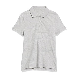 Etiqueta privada personalizada para mujer para camiseta de polo Estilo informal de punto cómodo y transpirable - Product Image 1