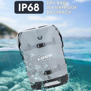 500D PVC étanche sac à dos flottant conception pour <span class=keywords><strong>kayak</strong></span> randonnée voyage 35L grande capacité fermeture à glissière - Product Image 2