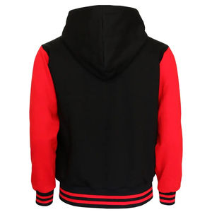 OEM Custom <b>Bomber</b> Breathable <b>Varsity</b> <b>Jacket</b> For <b>Men</b> Responsible Price Premium Quality Winter Wear <b>Varsity</b> <b>Jacket</b> With Hood - Product Image 2