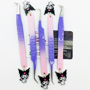 Hello Kitty Charms Pince à cils Emballage en acier inoxydable Kitty Extension de cils Pince à épiler en vison durable - Product Image 3