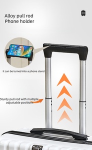 <span class=keywords><strong>Valise</strong></span> de voyage à roulettes avec support, légère, durable, coque rigide, <span class=keywords><strong>valise</strong></span> portable pour voyage d'affaires, vacances - Product Image 4