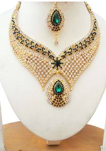 Ensemble collier et boucles d'oreilles de mariée pour femmes, design floral en zircon, tendance vintage, cadeau de mariage et de fiançailles, bijoux, colliers, accessoires de mariée - Product Image 2