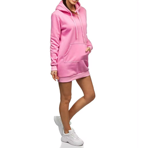 Sweat à capuche en molleton 100% coton pour femme, sur mesure, OEM, manches longues, grande taille, pull-over, style streetwear, respirant, élégant, automne - Product Image 4