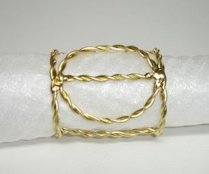 ที่ใส่ผ้าเช็ดปากแบบตาข่ายโลหะคุณภาพพรีเมียม ราคาถูก สำหรับงานแต่งงานและงานปาร์ตี้ ราคาประหยัดและเหมาะสม - Product Image 4